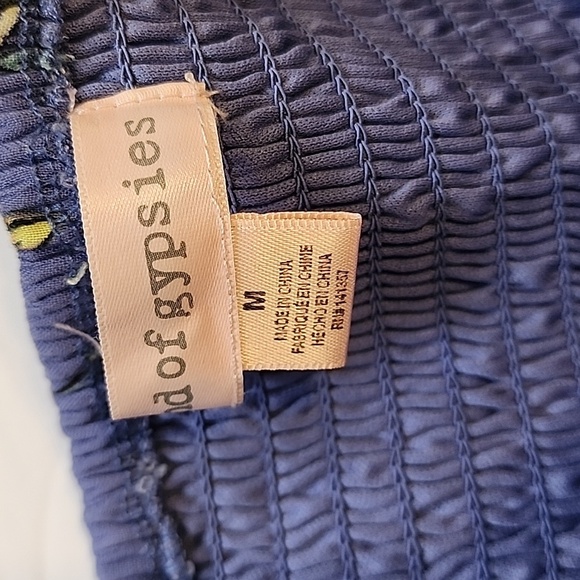 Floral Strapless Jumpsuit Size M      Anti-Slip Band & Cinched Waist - Picture 4 of 13